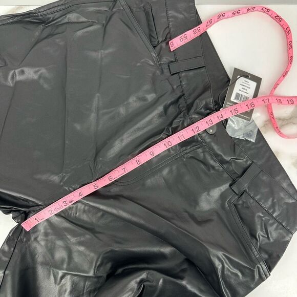 Alp N Rock Women’s Claren Faux Leather Bootcut Pants Size XL High Waist Black - Picture 5 of 14